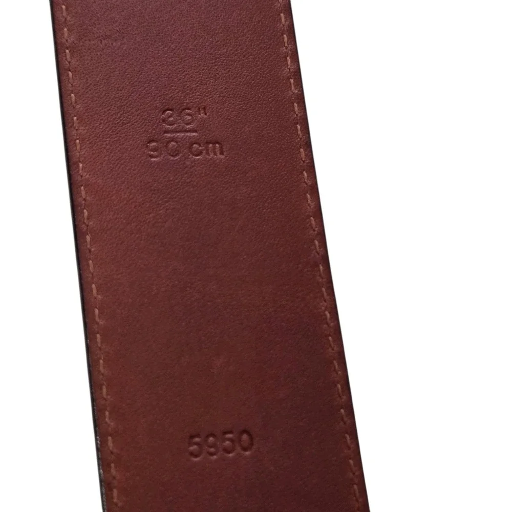 Coach Mens Mahogany Brown Leather 36